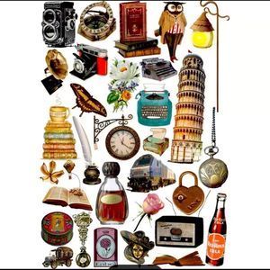 Vintage Scrapbooking Sticker